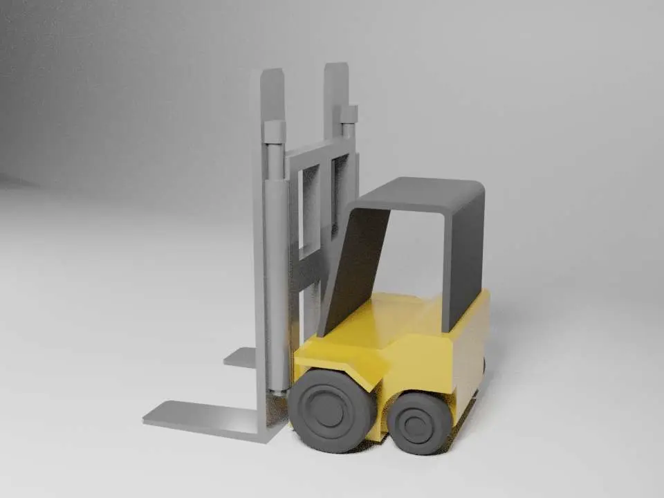 Simple Mini Forklift Bookend