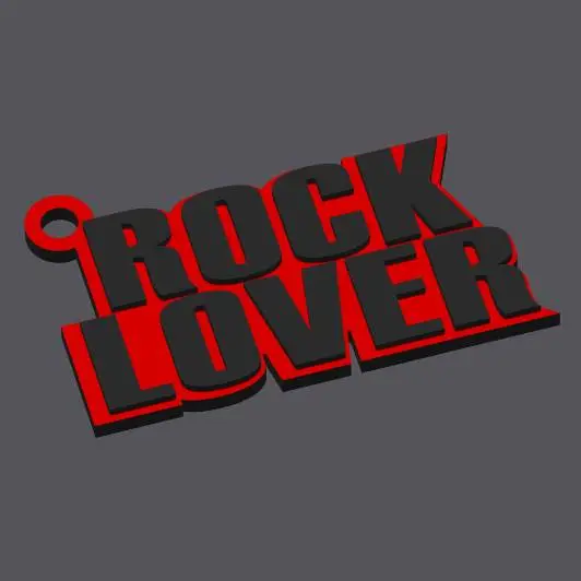 ROCK LOVER KEYCHAIN