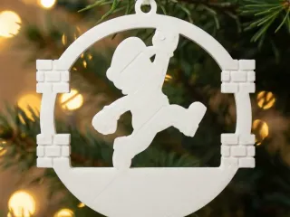 christmas mario ornament