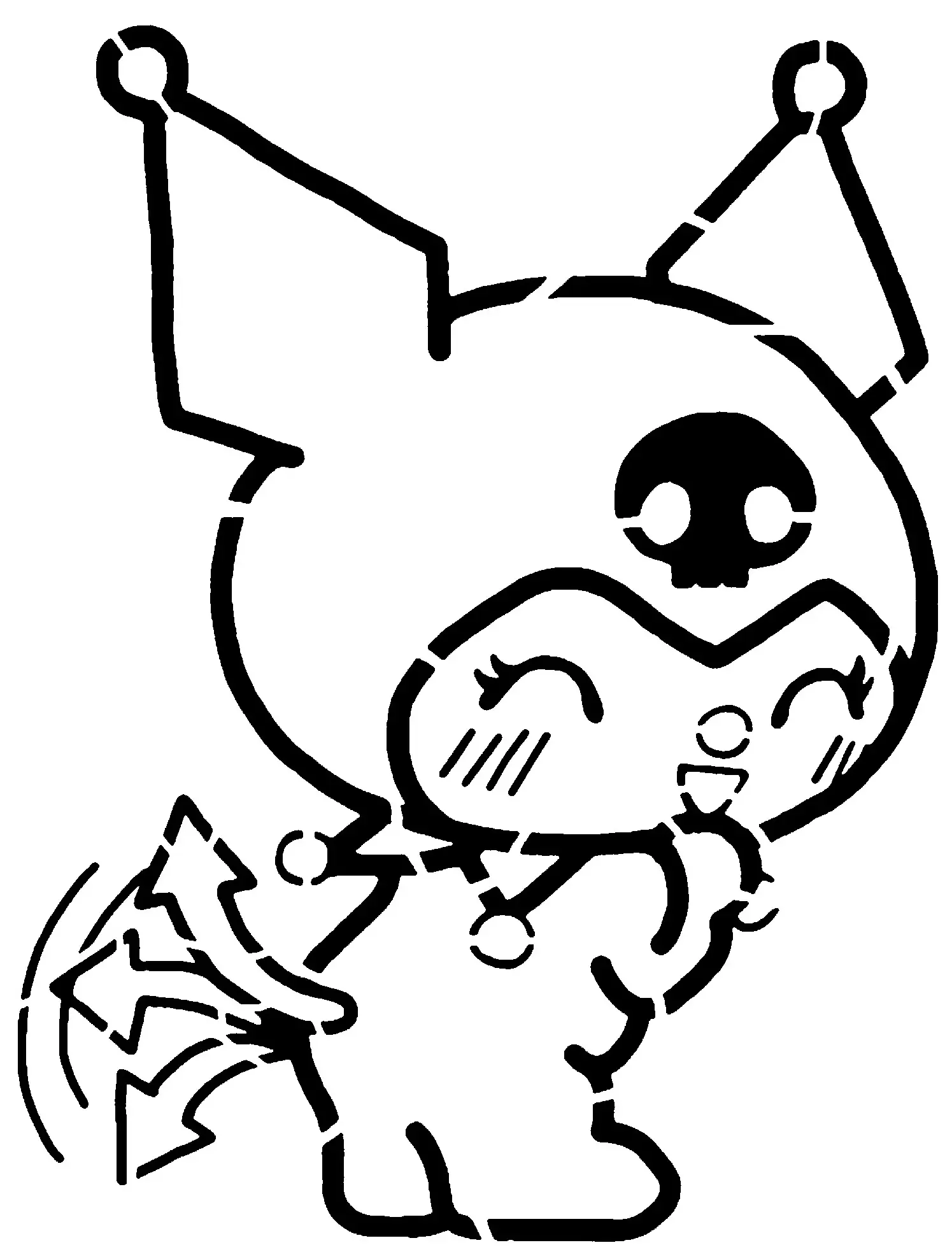 Kuromi stencil