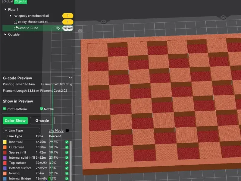 Epoxy Chessboard