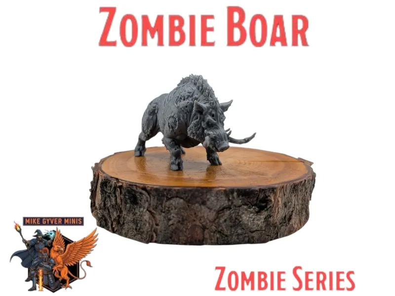 DnD TTRPG Zombiezwijn Miniatuur