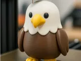 🦅 Chibi Eagle Collectible  3D Printable Model-1