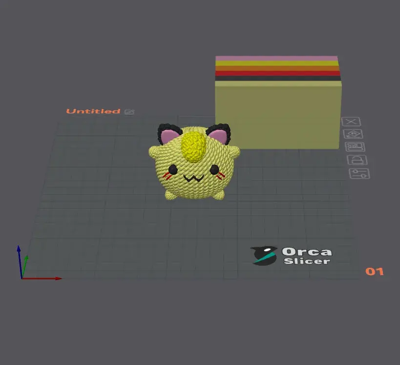 POKEMON MEOWTH CROCHET KNITTED - STL & 3MF MULTICOLOR