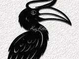 hornbill tropical bird WALL ART HOME DECOR-0