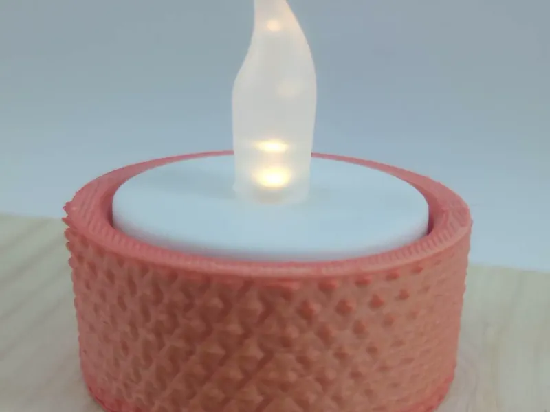 Tealight Holder Diamond Texture