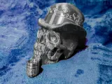 GENTLEMAN'S SKULL WITH PIPE-5