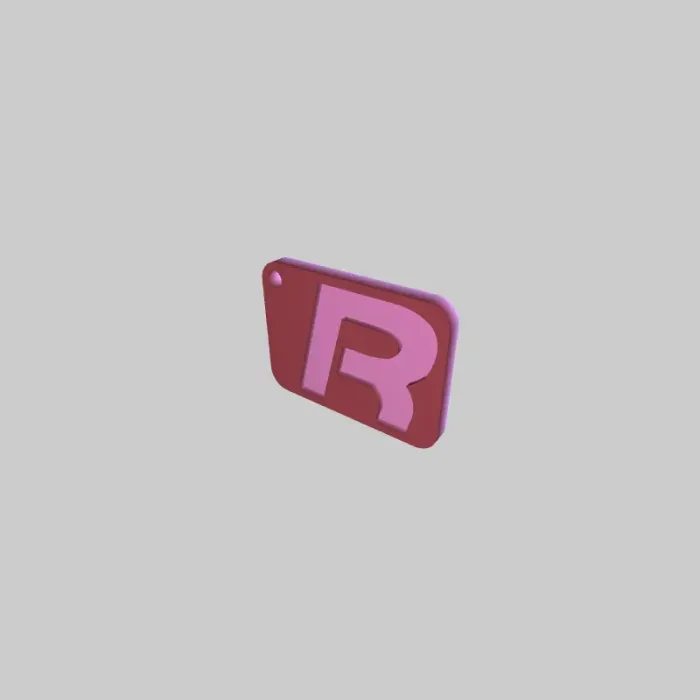 Free Personal Accessories STL Download - R_Keychainby XP3Design