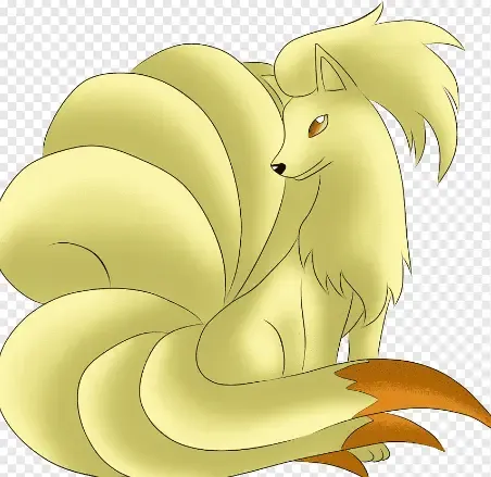 Mini figura di ninetales - circa 1,5 "x1,5"