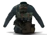 Captain Outfit 2 3D Model High Detail Realistic Rigged Cloth-3