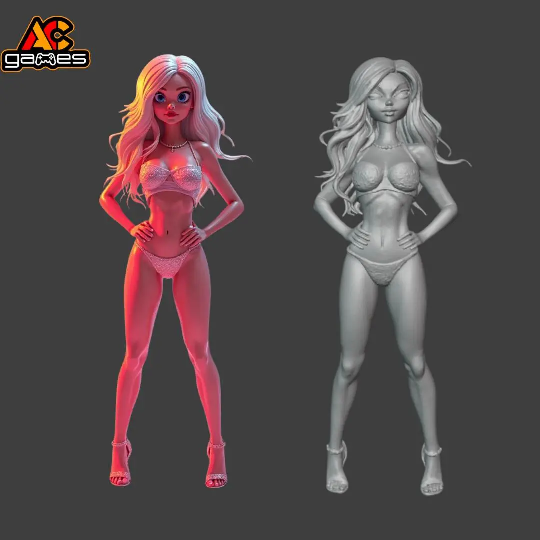 Girl Model Pixar Style