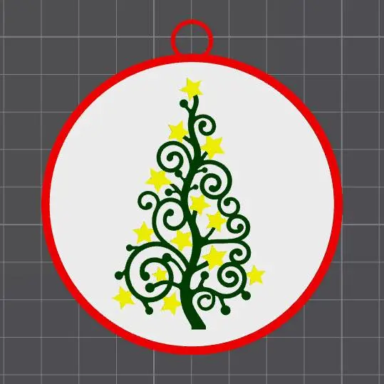 Christmas tree ornament that is easy to add a name to.