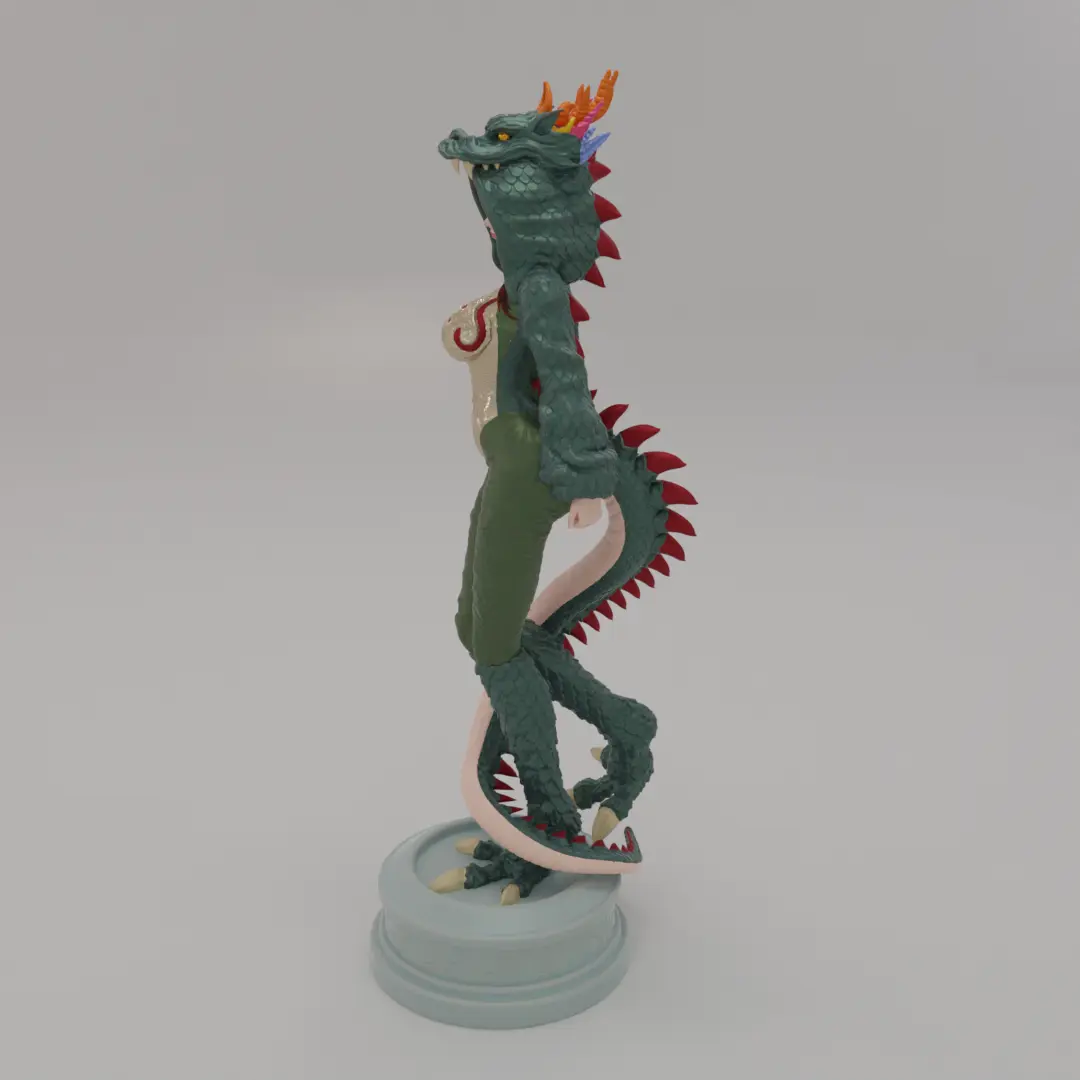 Creality Cloud Exclusive Model - Chinese Dragon Girl