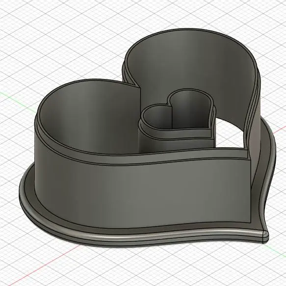 love heart 2in .5in cutters