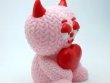 Knitted Devil Heart (cute)-2