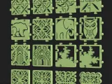 Decorative Coasters & Trivets Puzzle Pack SVG STL CNC Laser-6