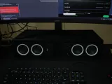 Monitor Stand with speakers.-0