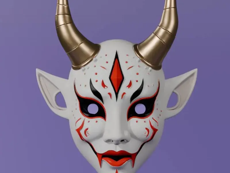 MUJER ONI MASK
