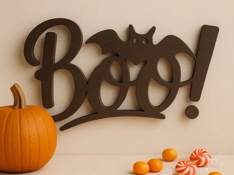 Boo Halloween Sign