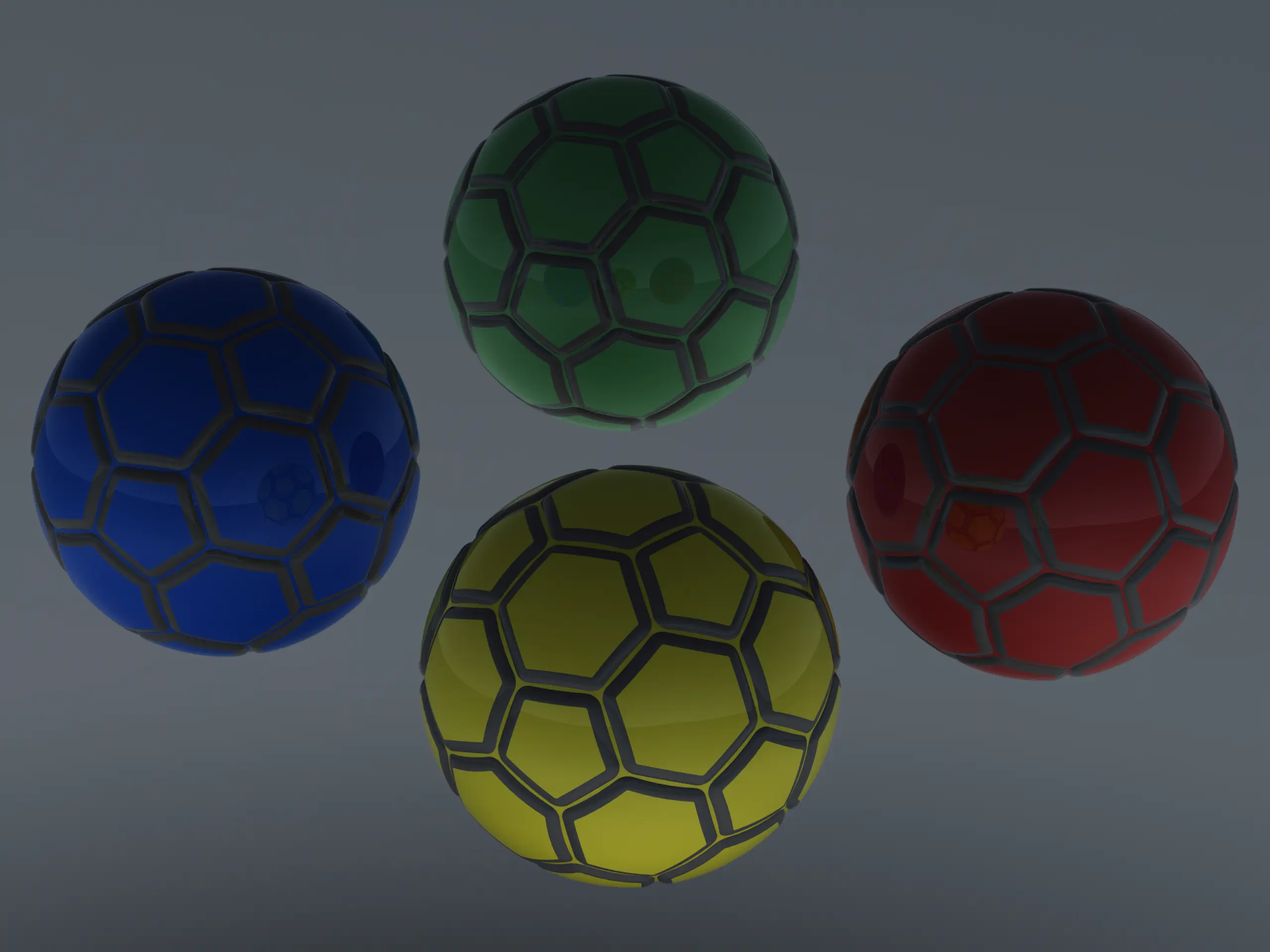 Coloured Plastic Football Ball 20 cm