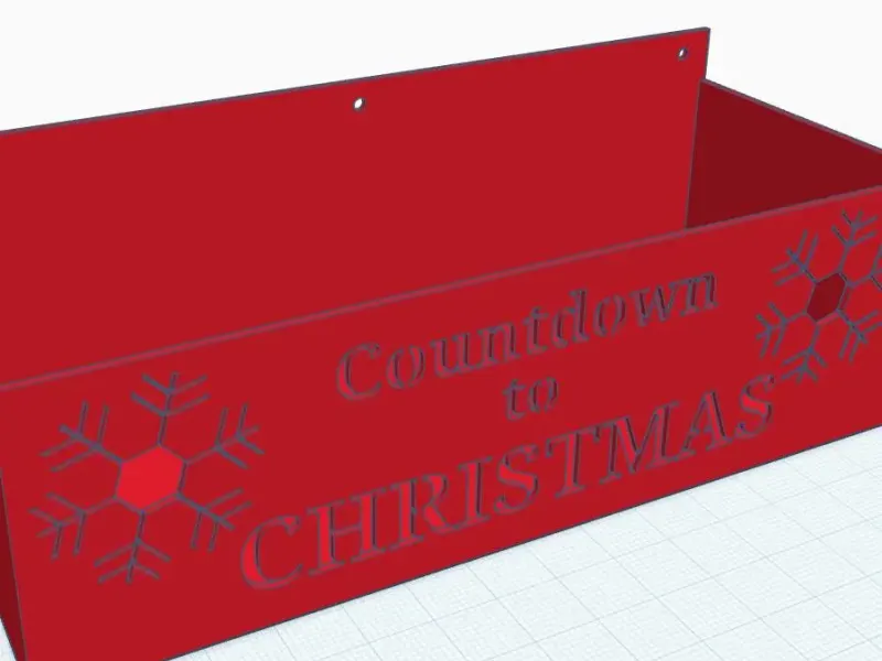 Christmas items wall hanging box