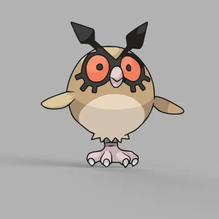 Hoothoot Wall Art