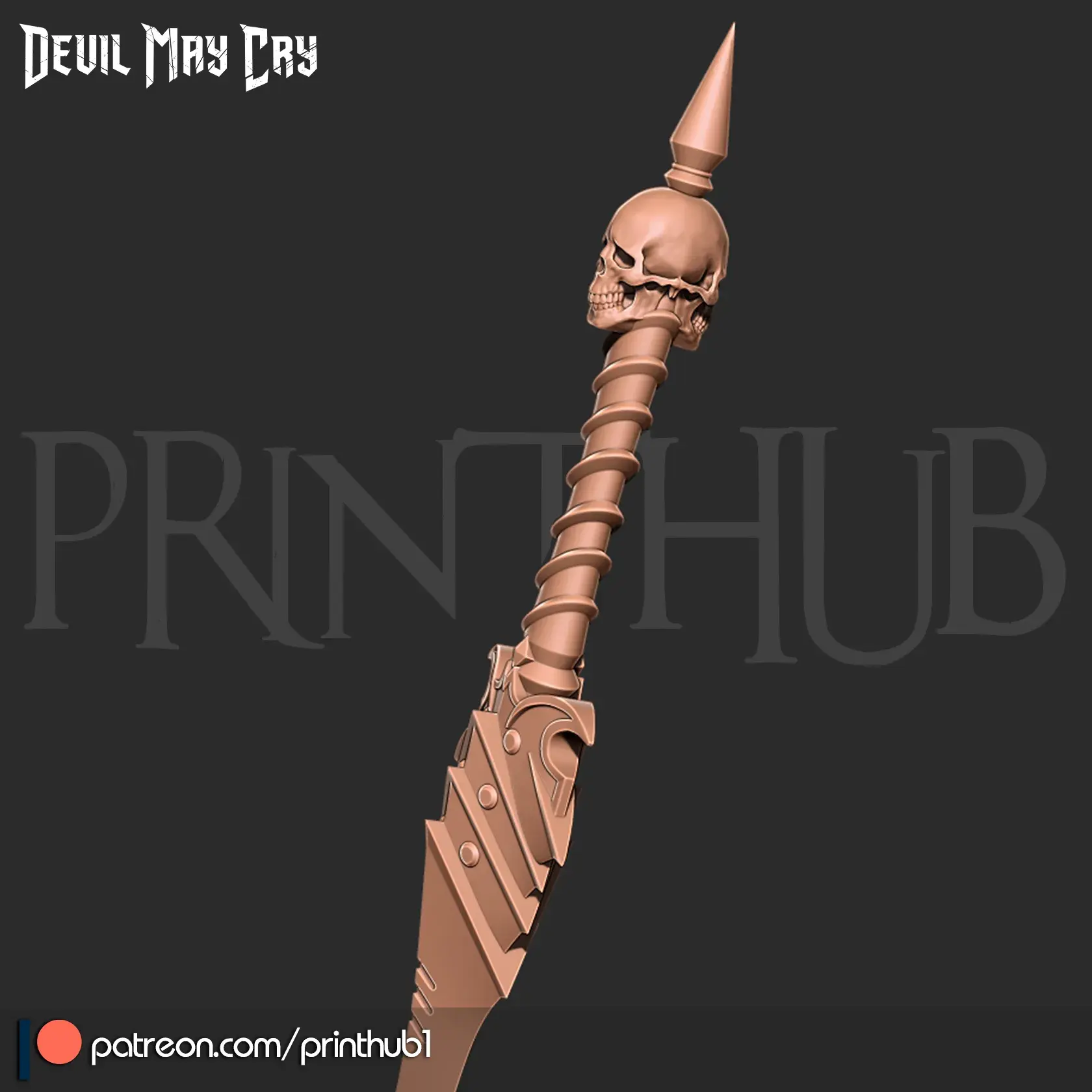 Baul & Modeus swords from devil may cry 2007 for cosplay stl