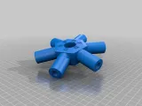 Geodesic Dome 4V Connector for 1" PVC pipe-1
