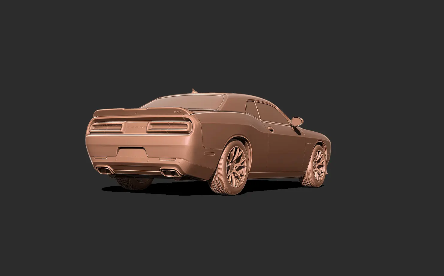 Dodge challenger Car 3D print model