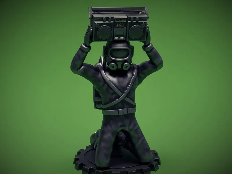 Lethal Company | 8 Employé avec Boombox | Figure