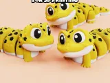 Cute leopard gecko STL File, Articulated Flexi Fidget Toy-2