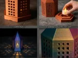 Casbah Lantern – Moroccan Geometric Lattice Tea-Light Holder-7