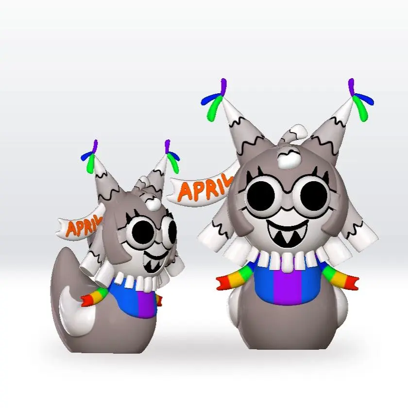 Dandy's World - Colorful April Yatta Duck STL file 3D Model