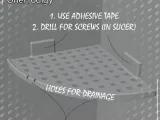 Raft de duș (colț)-2