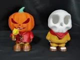 LED CANDLE HOLDER PUMPKIN AND SKULL-7