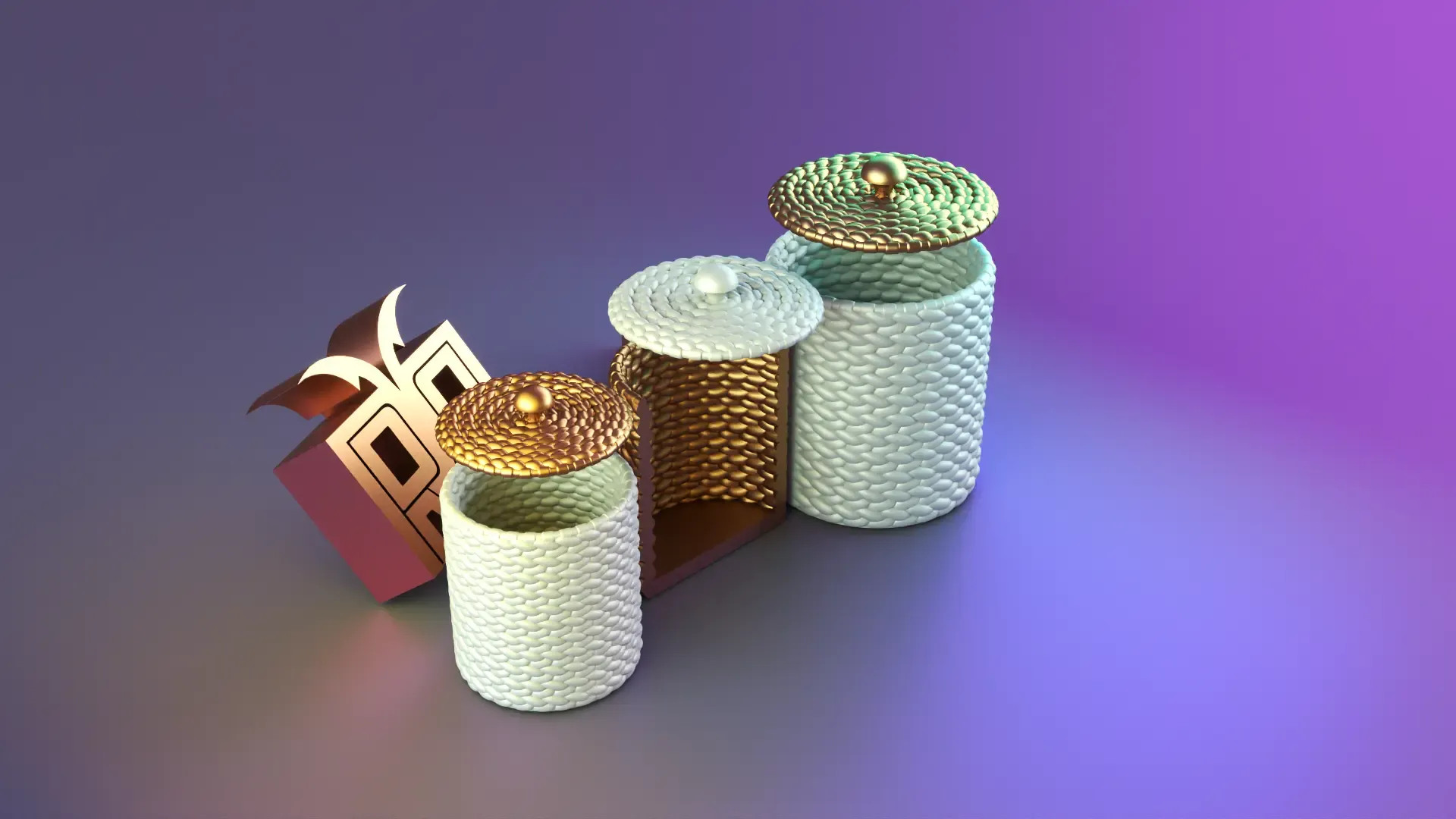 Cylindrical rope containers