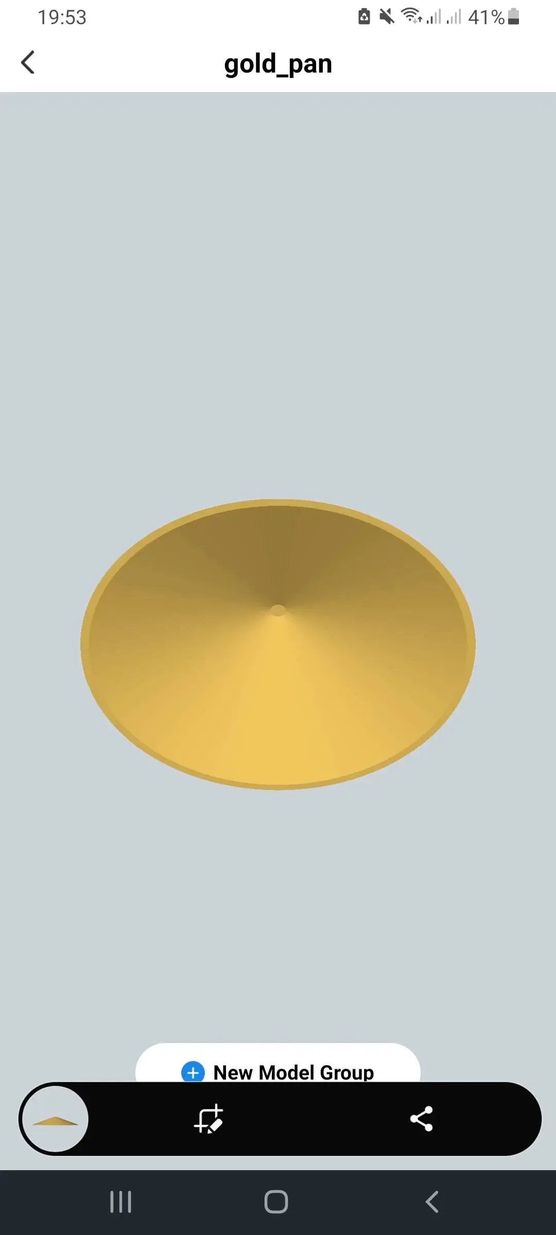 Gold pan vortex