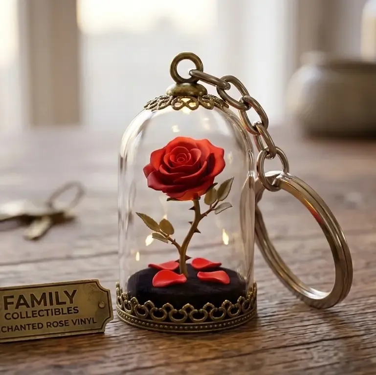 Chaveiro rosa eterna