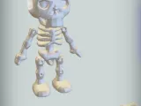 Knitted Skeleton Keyring-3