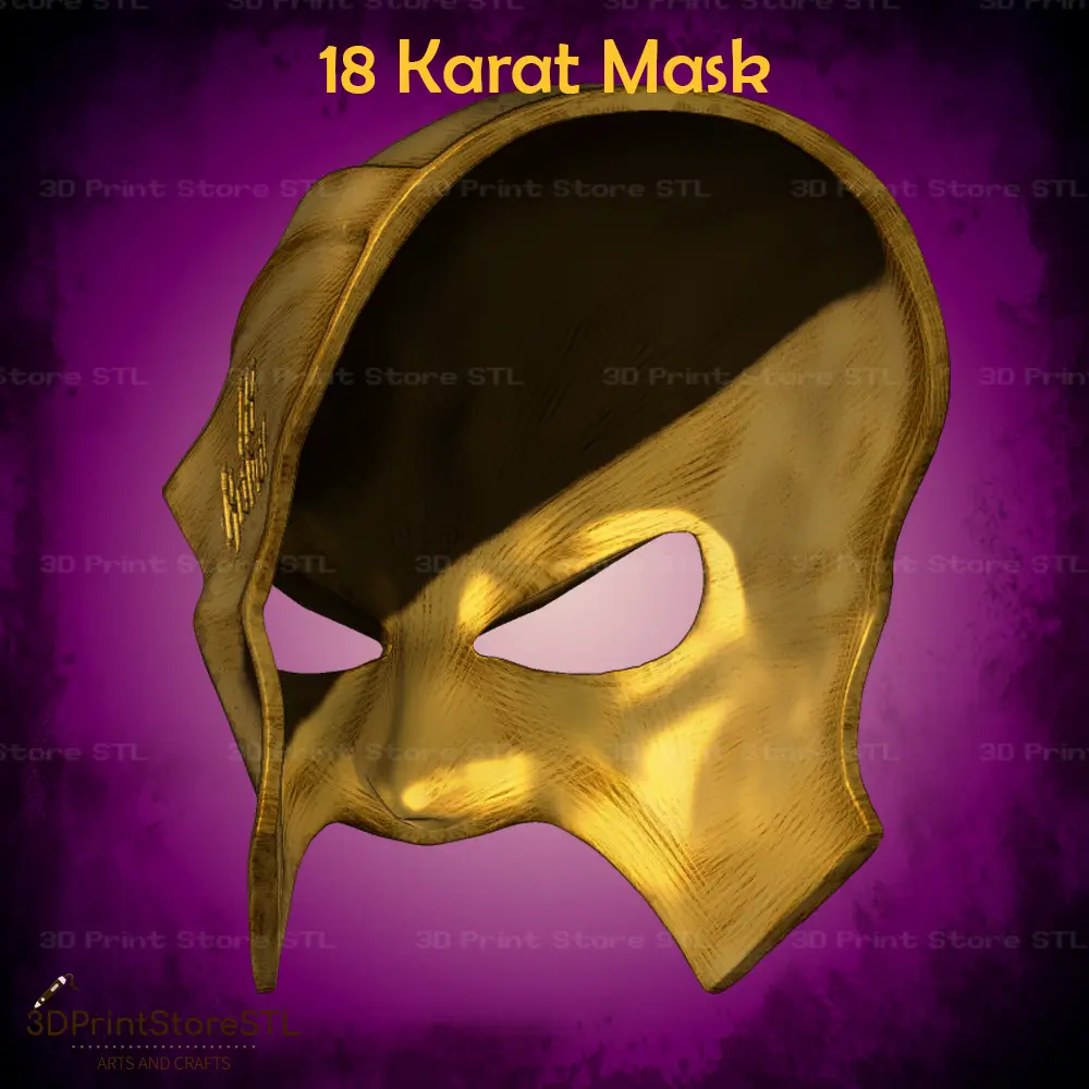 maschera 18 Karat per Cosplay - File STL