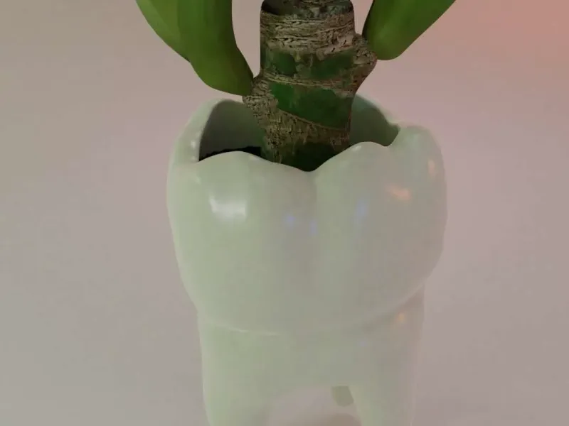 Teeth / Tooth Flower Pot