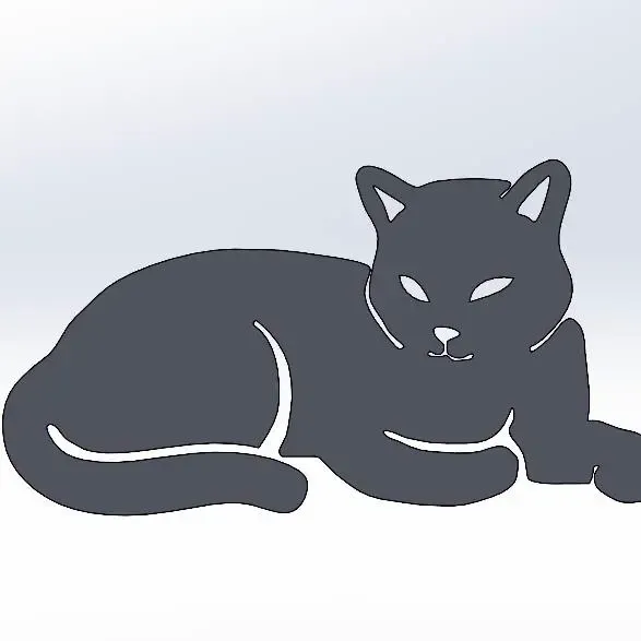 Yatan kedi