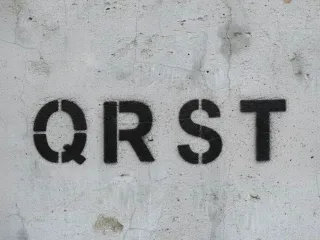 STENCIL LETTERS Q-R-S-T