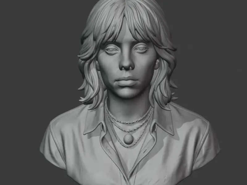 Billie Eilish Bust Single STL