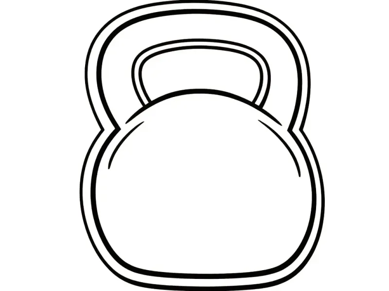 Kettle bell gym cookie cutter