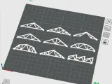 Steel Roof Frame Bundle  9 Structural Truss STL Designs-8