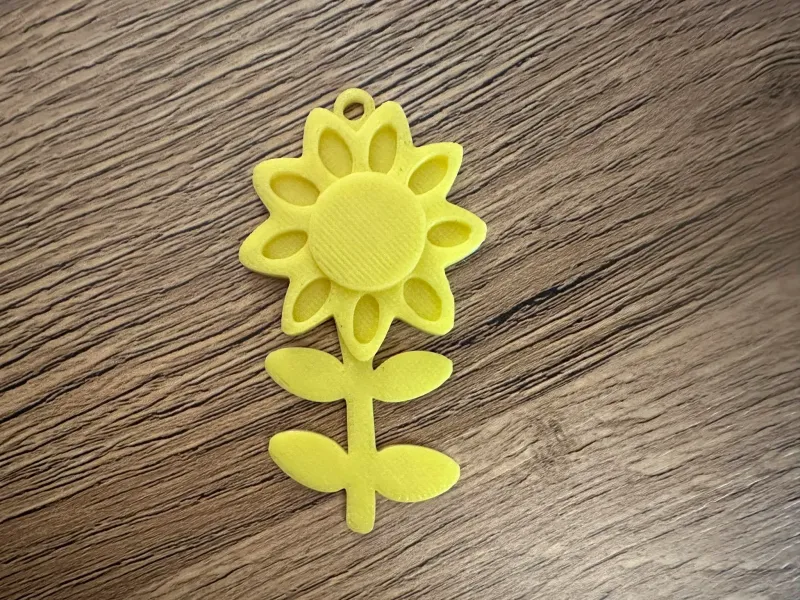 Sunflower keychain