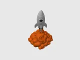 Rocket Takeoff Desk Sculpture-2