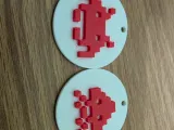 3D Space Invaders KeyChain Charm Set-1