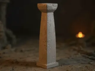 Square stone pillar / column - DND terrain